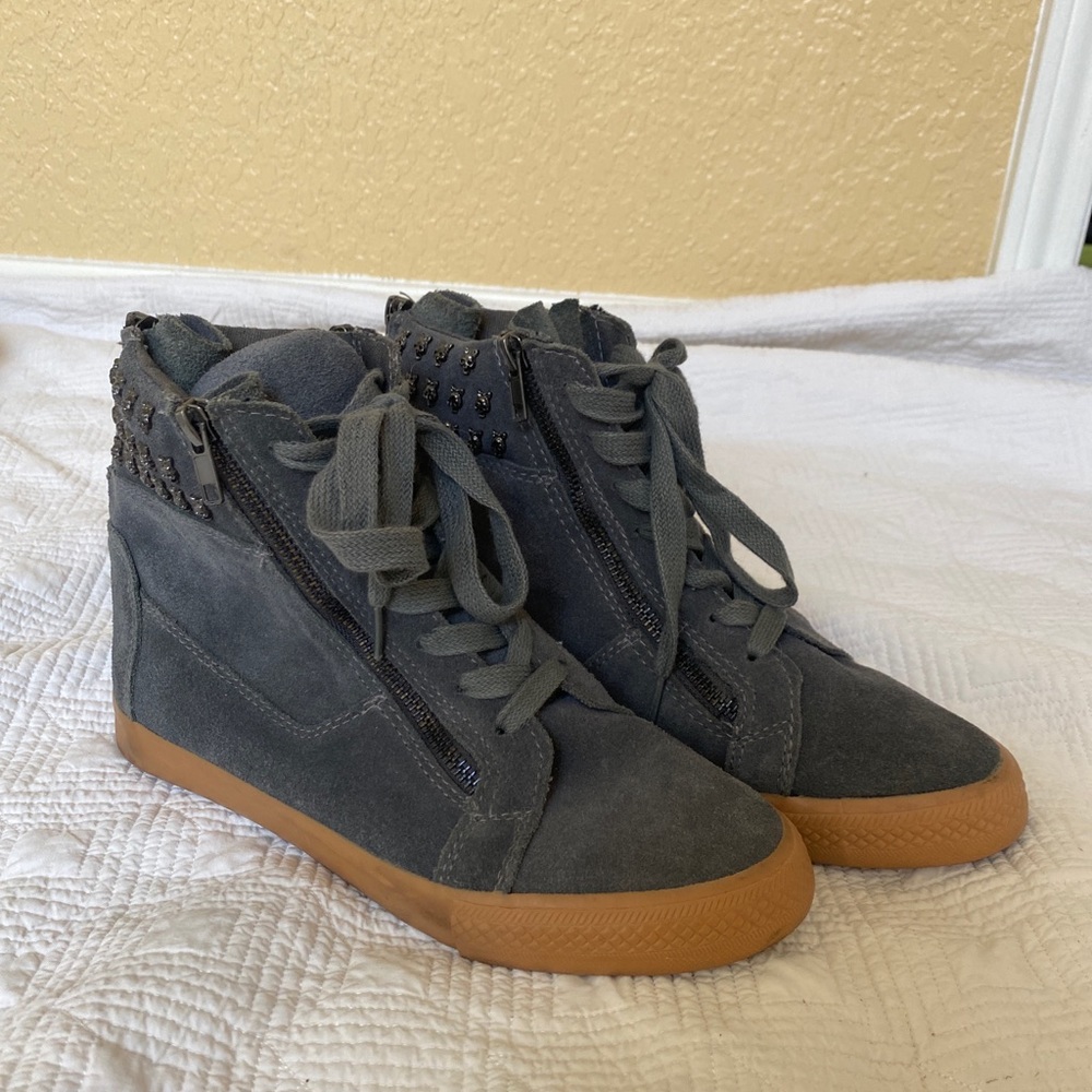 Betsey Johnson Hightop Suede Sneakers